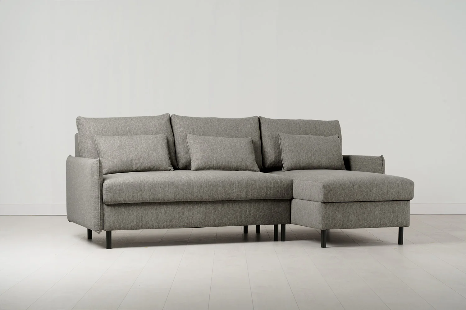 Model 12 Sofa Bed with Storage 3 Seater Right Chaise, Shadow - Image 6