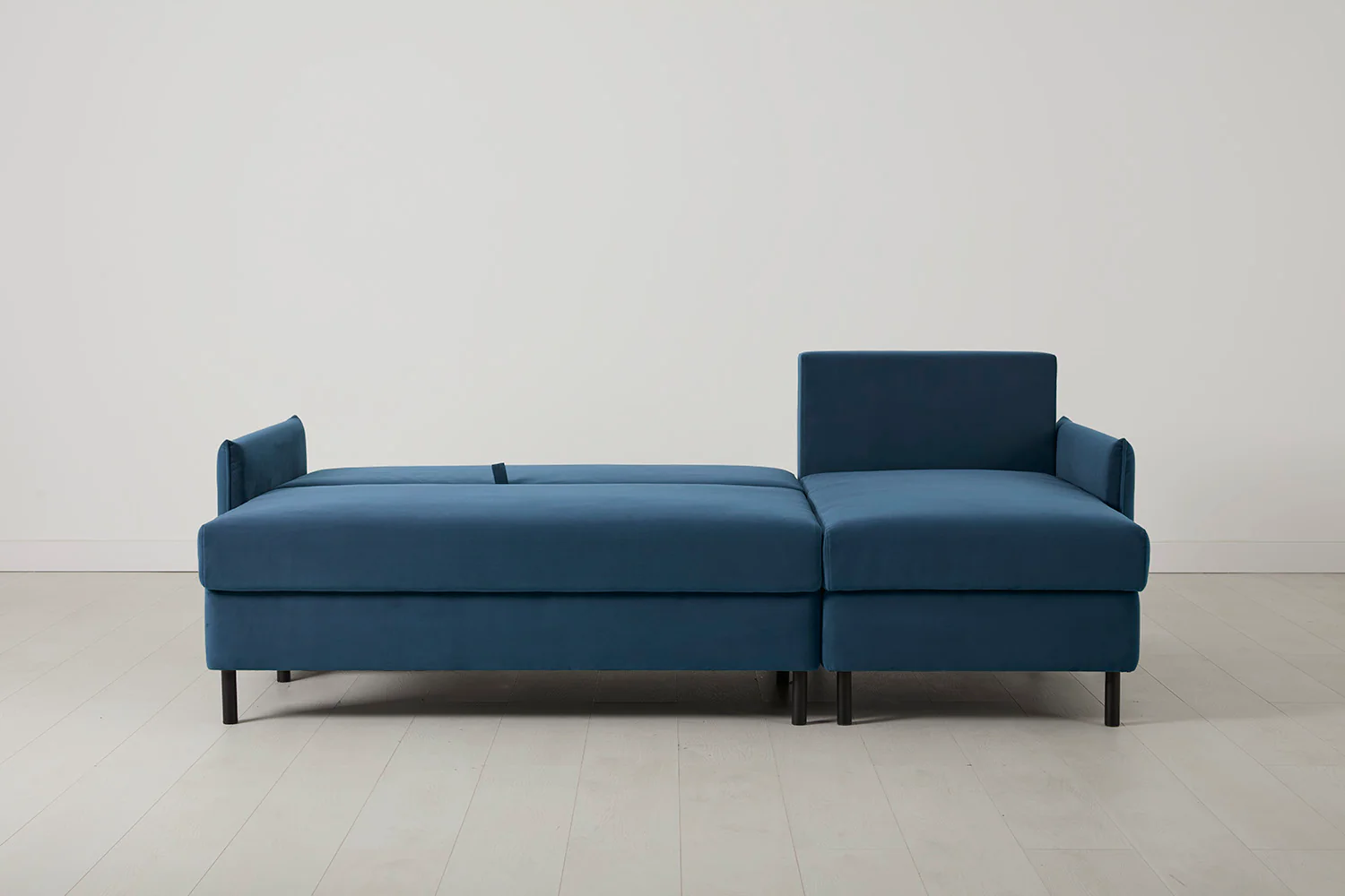 Model 12 Sofa Bed with Storage 3 Seater Right Chaise, Teal - Image 5