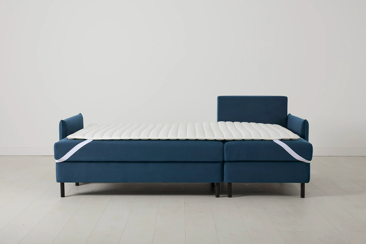 Model 12 Sofa Bed with Storage 3 Seater Right Chaise, Teal - Image 6