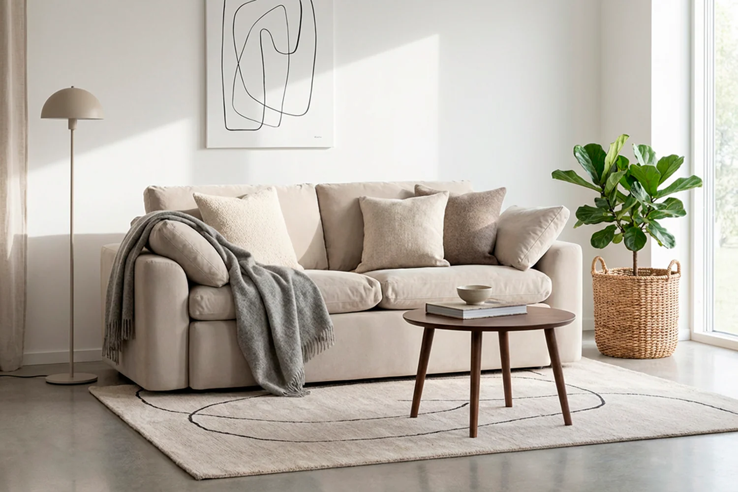 Model 13 2-Seater Sofa, Bone - Image 2