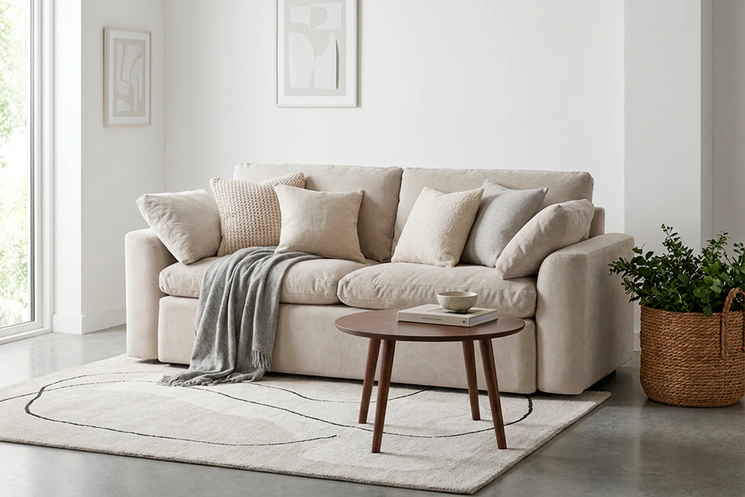 Model 13 2-Seater Sofa, Chalk - Image 2