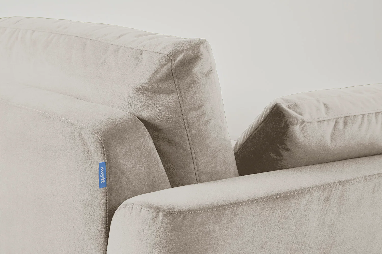 Model 13 2-Seater Left Chaise Sofa, Chalk - Image 5