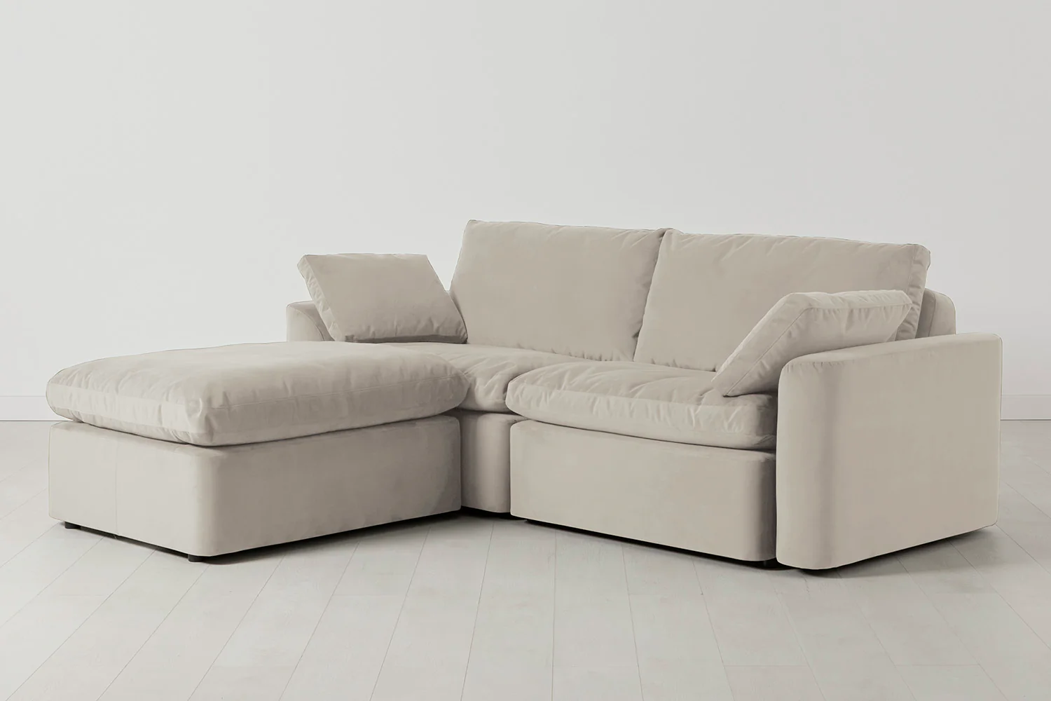Model 13 3-Seater Left Chaise Sofa, Bone - Image 2