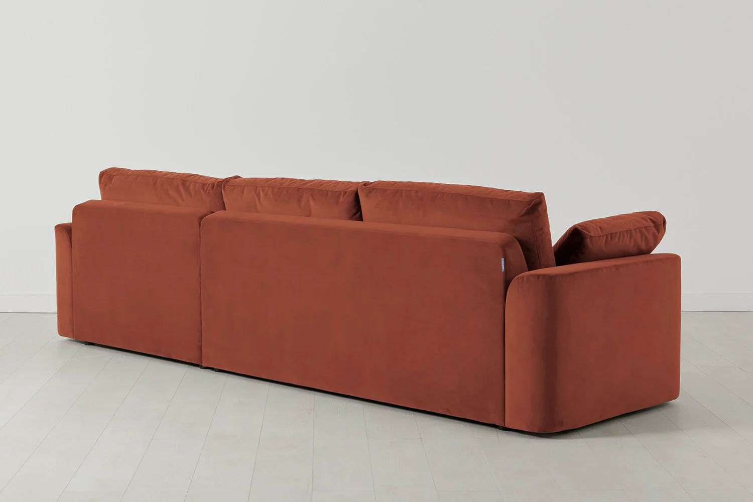 Model 13 4-Seater Left Chaise Sofa, Brick - Image 3