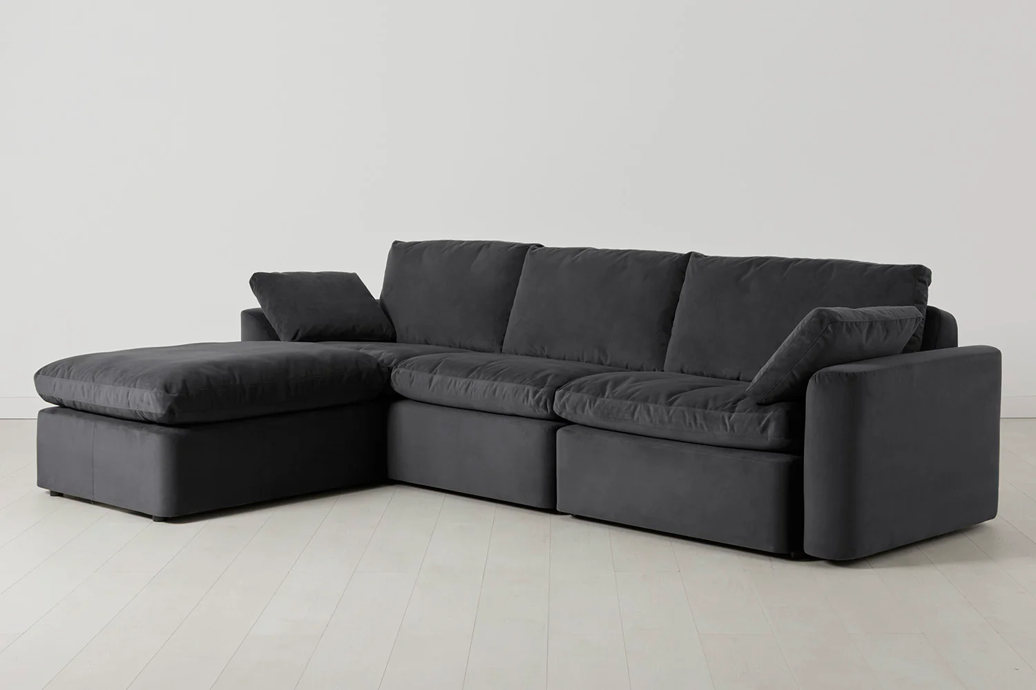 Model 13 4-Seater Left Chaise Sofa, Charcoal - Image 2