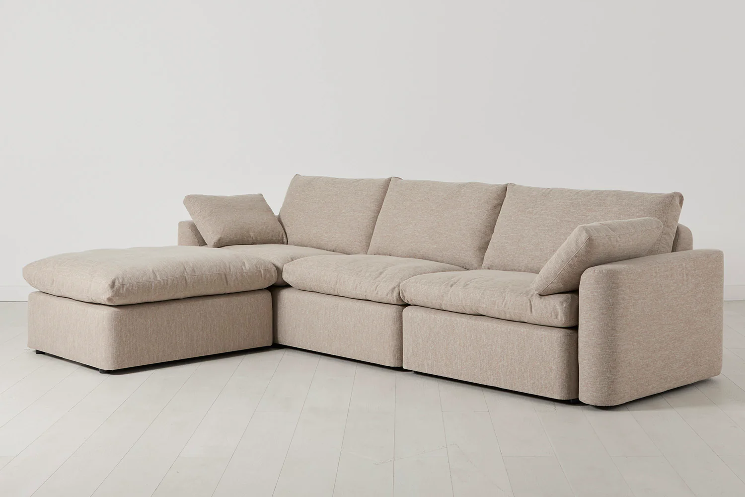 Model 13 4-Seater Left Chaise Sofa, Pumice - Image 2