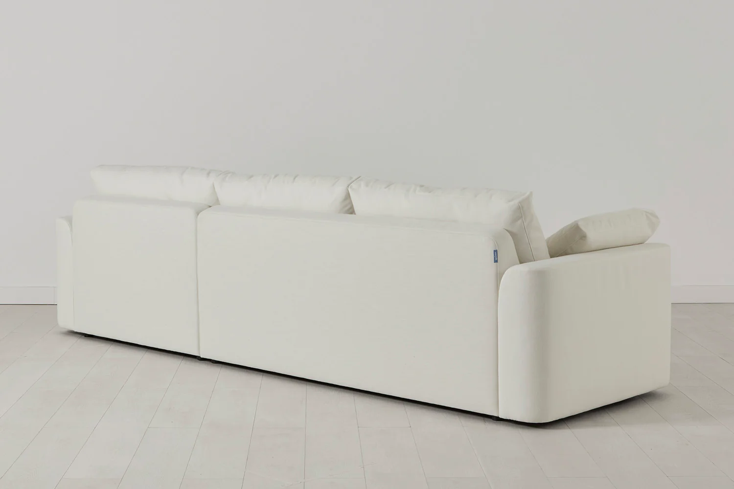 Model 13 4-Seater Left Chaise Sofa, White - Image 3