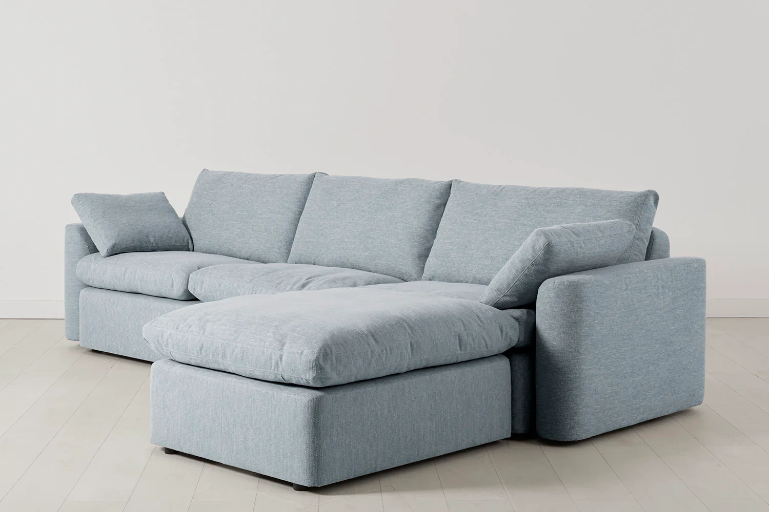 Model 13 4-Seater Sofa with Ottoman, Seaglass - Image 2