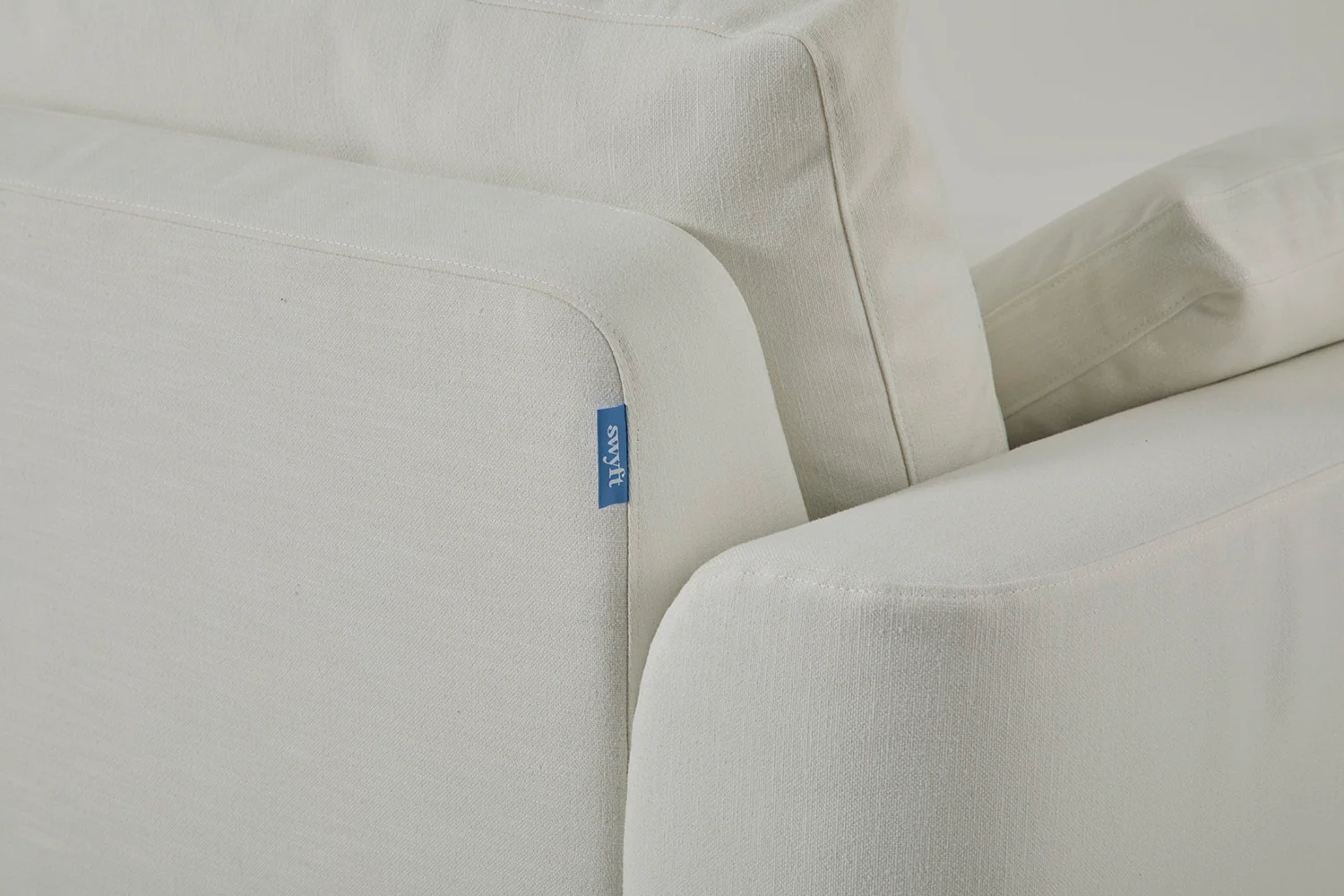 Model 13 U Shaped Sofa, White - Image 4