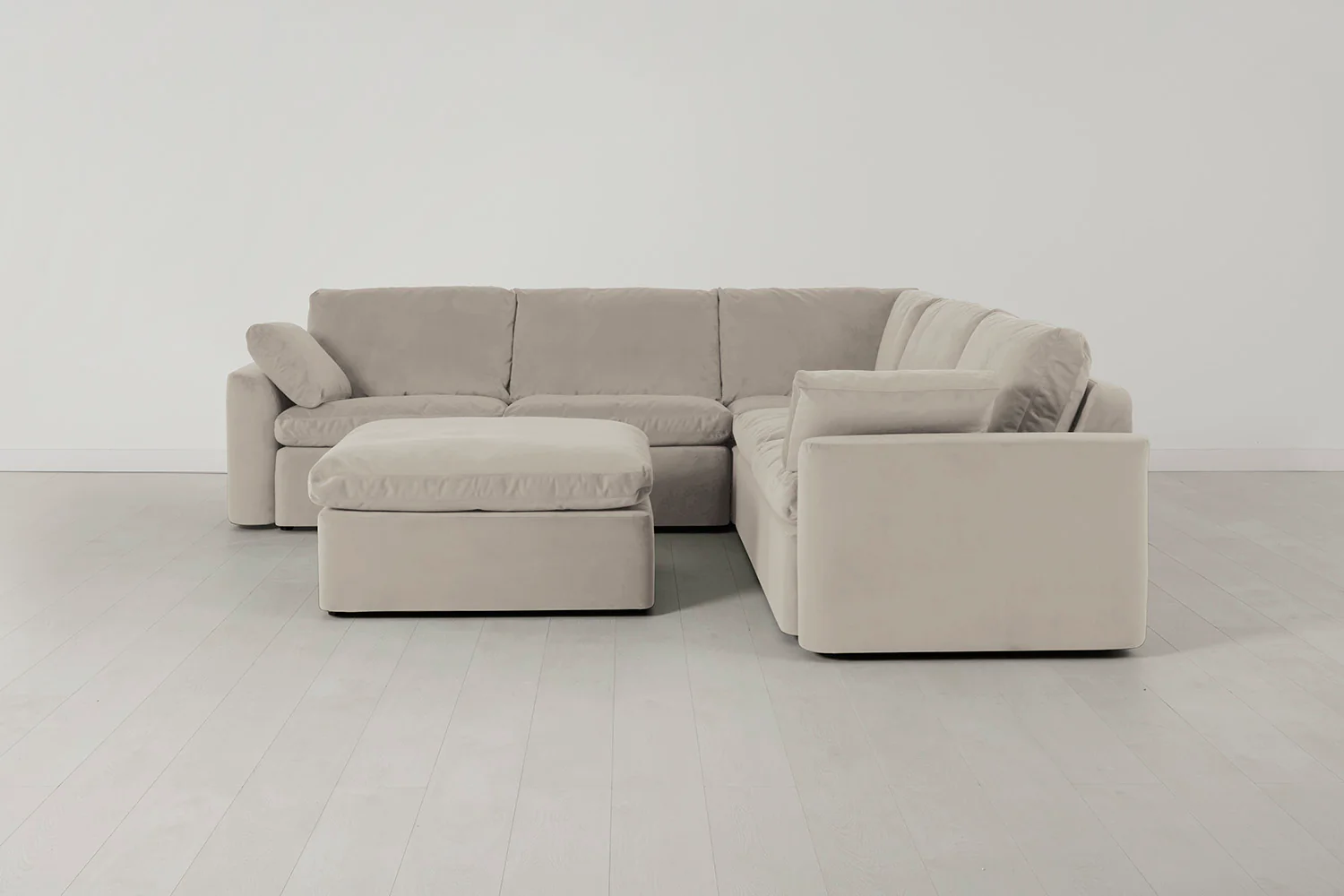 Model 13 Corner Sofa with Ottoman, Bone - Image 2