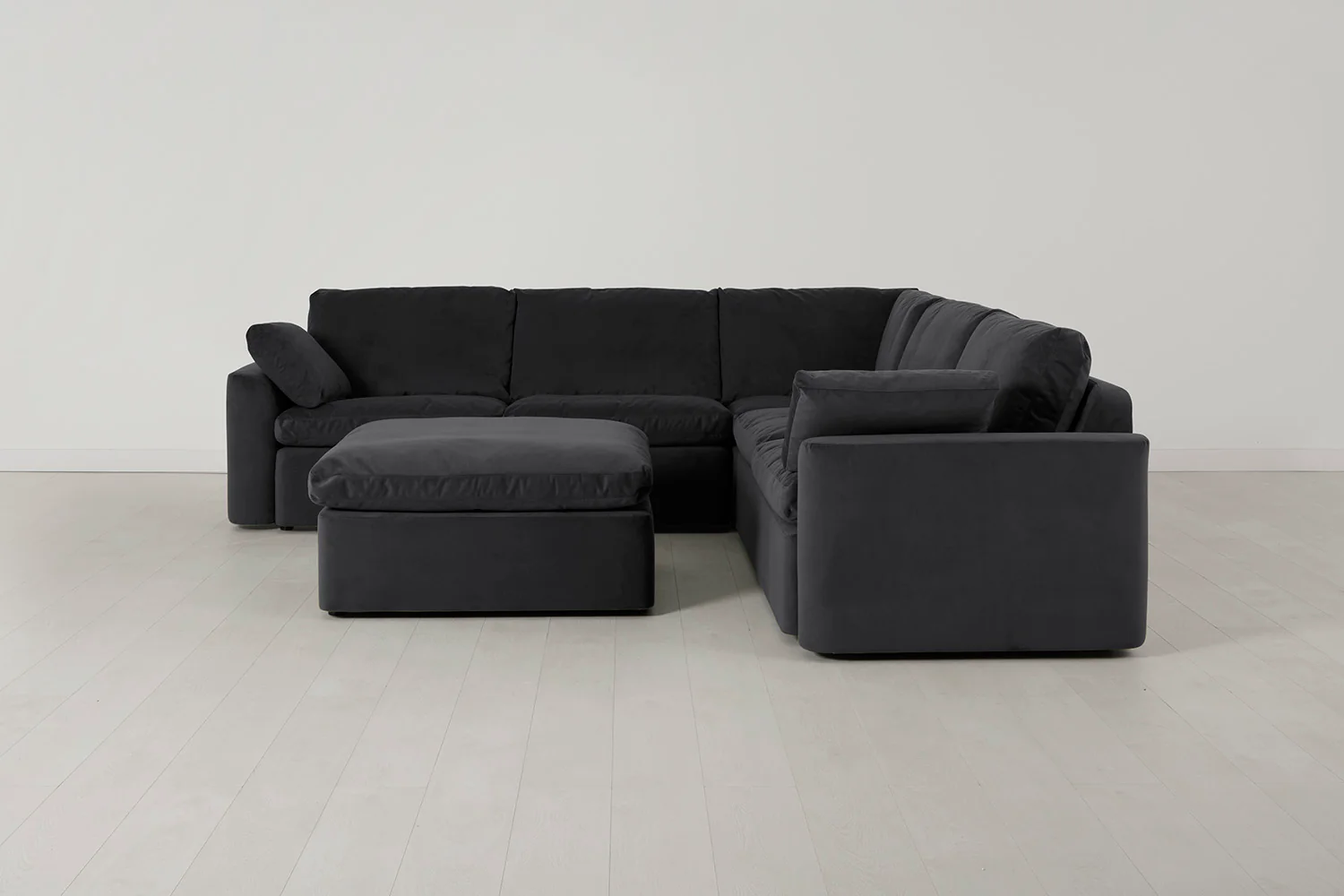Model 13 Corner Sofa with Ottoman, Charcoal - Image 2