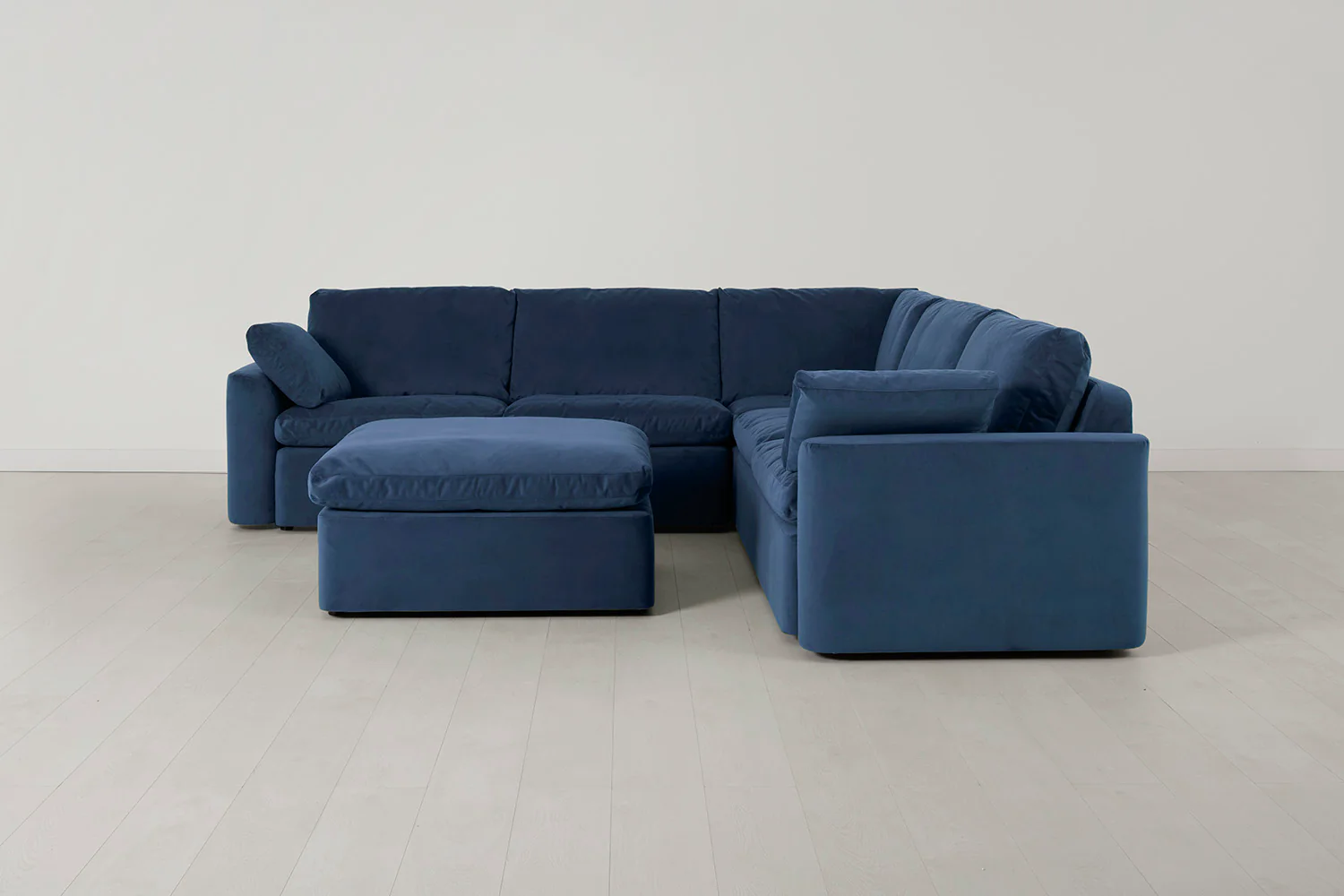 Model 13 Corner Sofa with Ottoman, Teal - Image 2