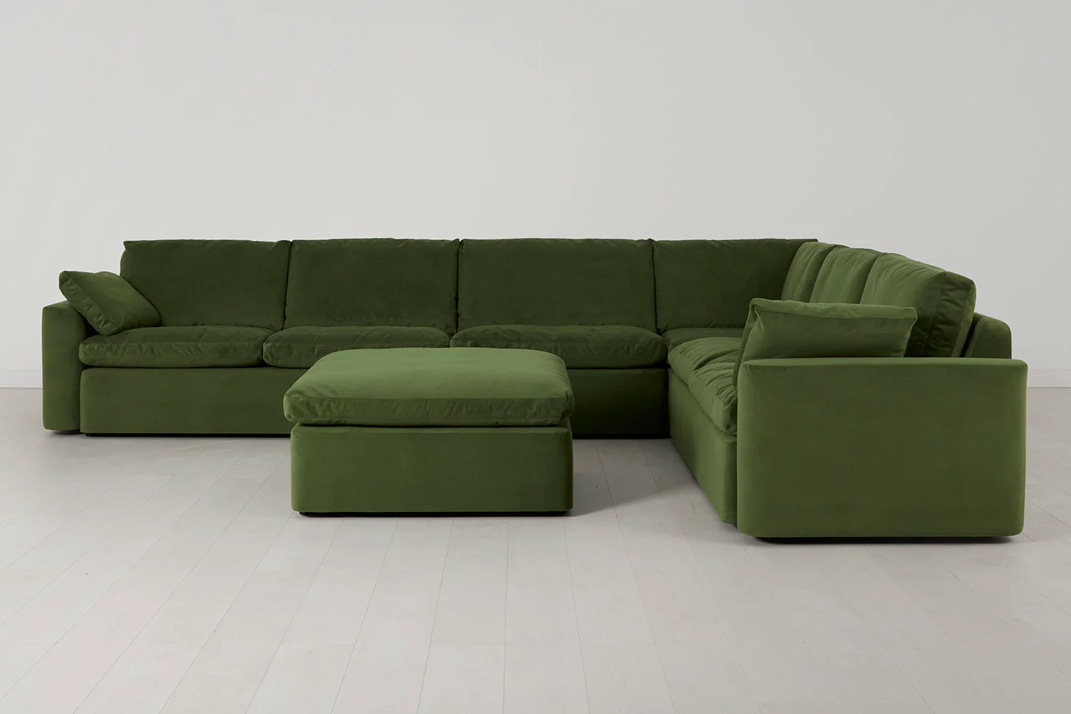 Model 13 Large Corner Sofa with Ottoman, Vine - Image 2