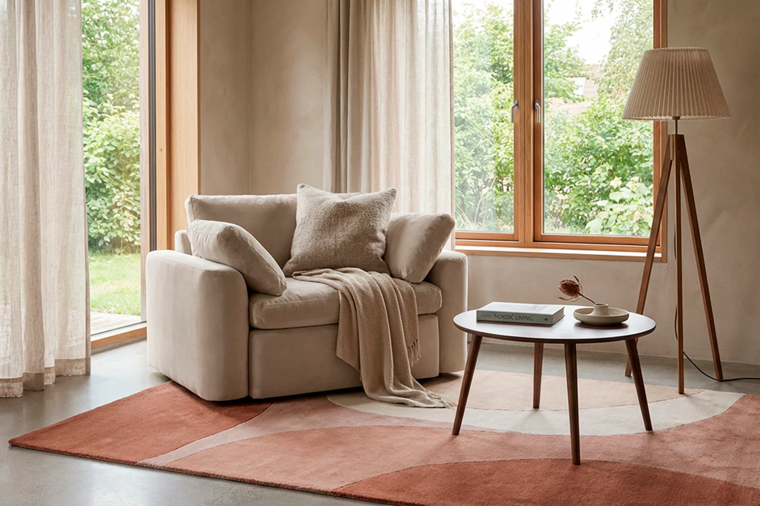 Model 13 Loveseat, Bone - Image 2