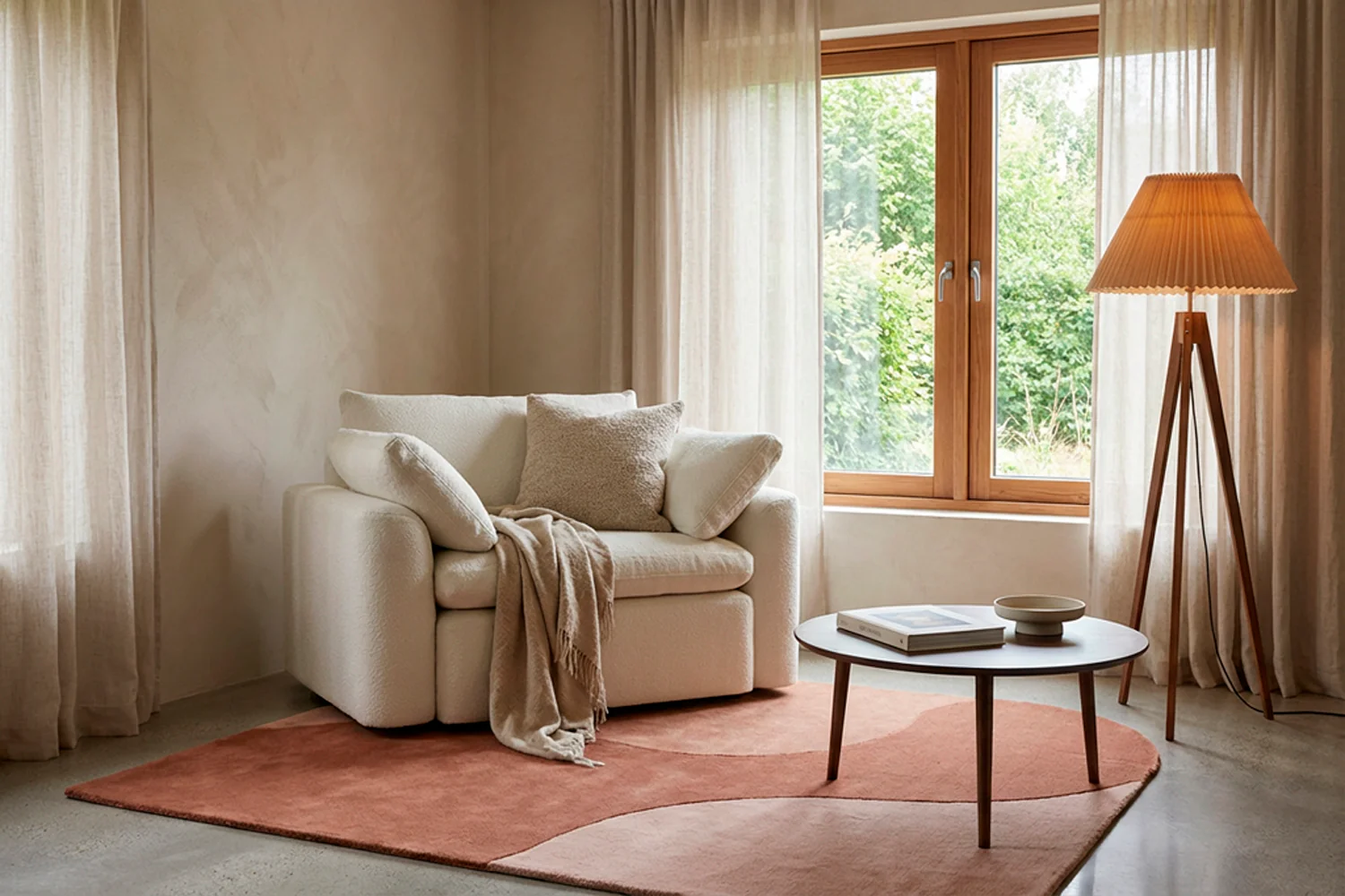 Model 13 Loveseat, Ivory - Image 2