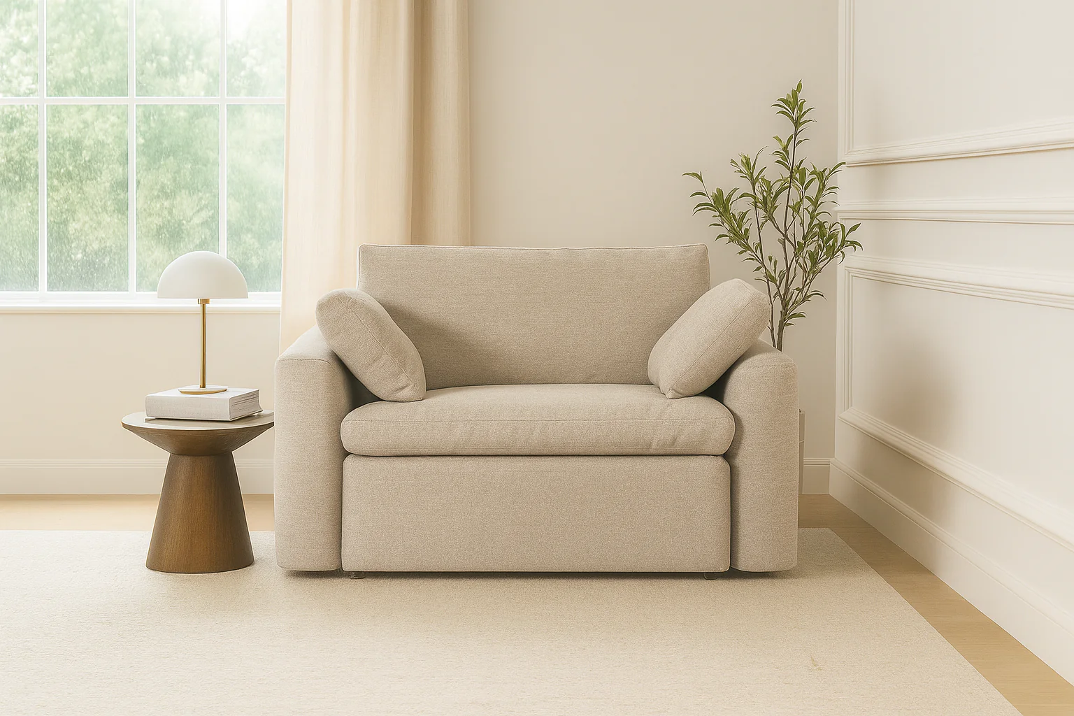 Model 13 Loveseat, Pumice - Image 2