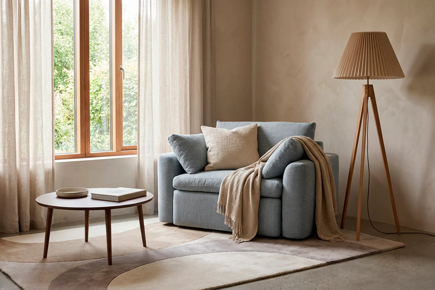 Model 13 Loveseat, Seaglass - Image 2