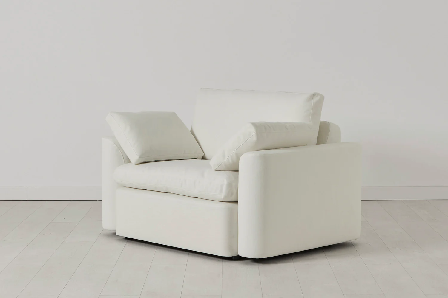 Model 13 Loveseat, White - Image 3