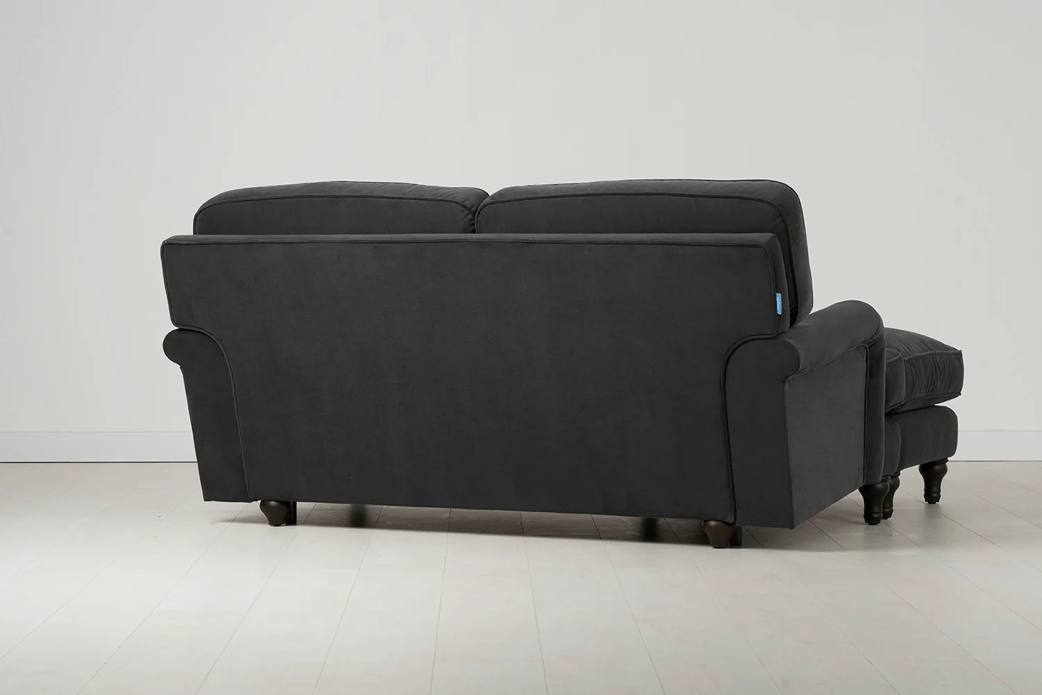 Model 15 2 Seater Sofa with Ottoman, Charcoal - Image 3