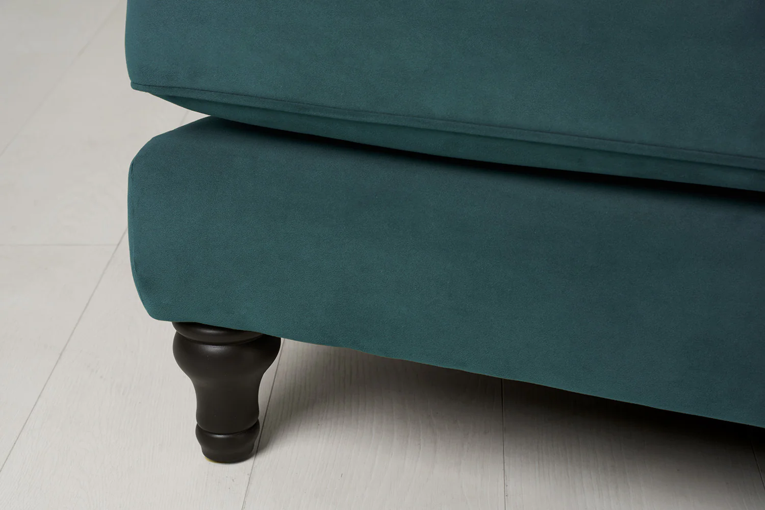 Model 15 2 Seater Sofa with Ottoman, Kingfisher - Image 6