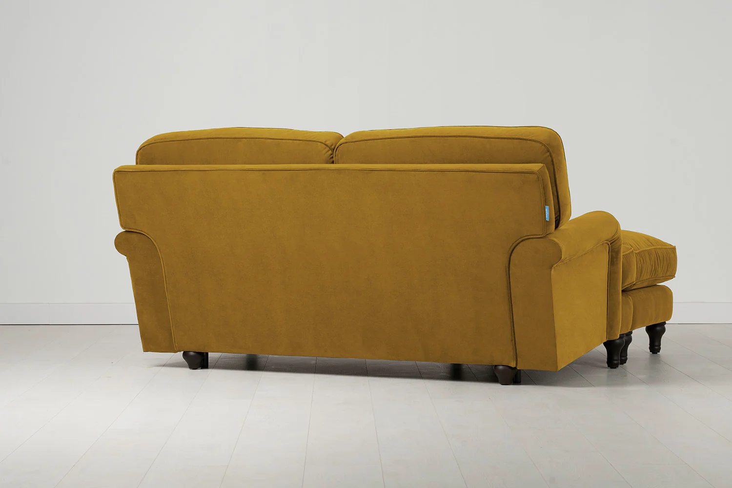 Model 15 2 Seater Sofa with Ottoman, Mustard - Image 3