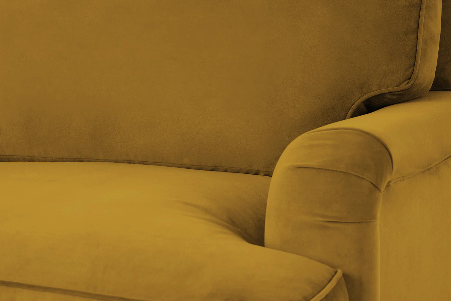 Model 15 2 Seater Sofa with Ottoman, Mustard - Image 4