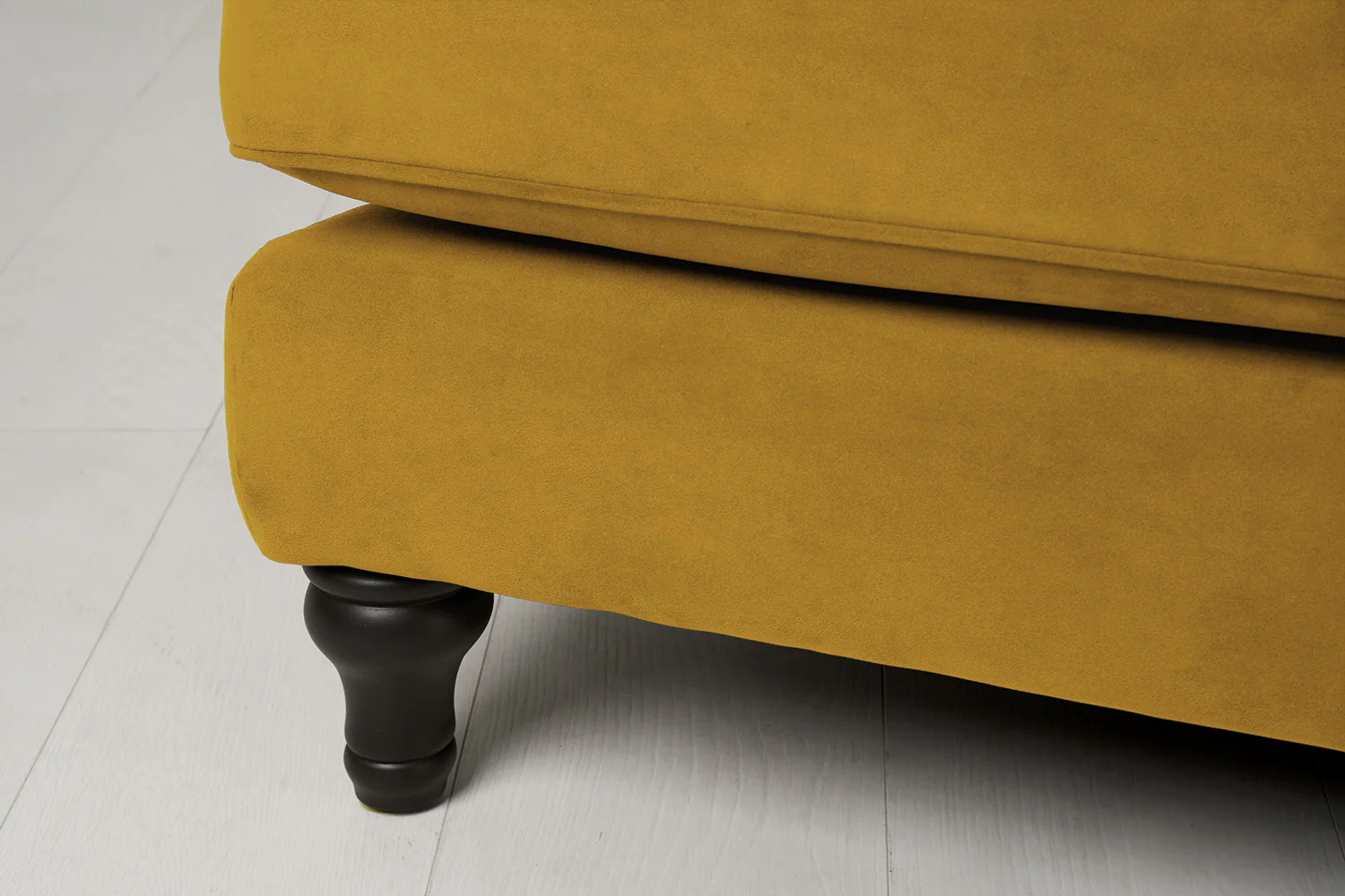 Model 15 2 Seater Sofa with Ottoman, Mustard - Image 6