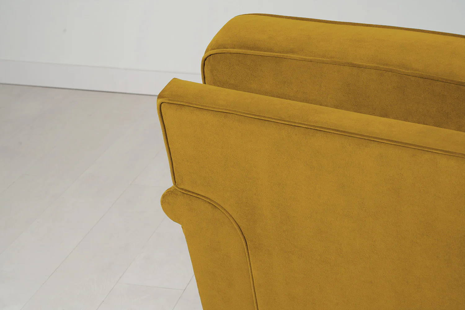 Model 15 2 Seater Sofa with Ottoman, Mustard - Image 9