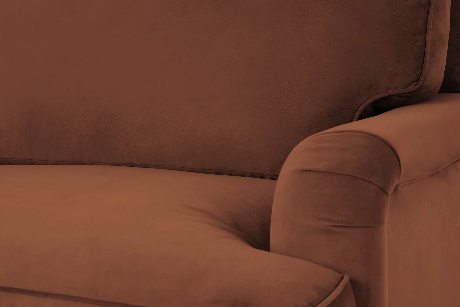 Model 15 2 Seater Sofa with Ottoman, Umber - Image 5