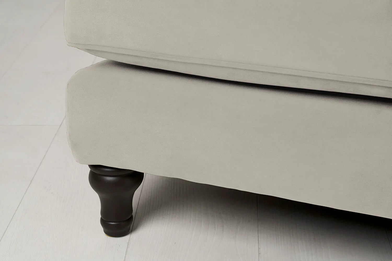 Model 15 3 Seater Sofa with Ottoman, Bone - Image 5