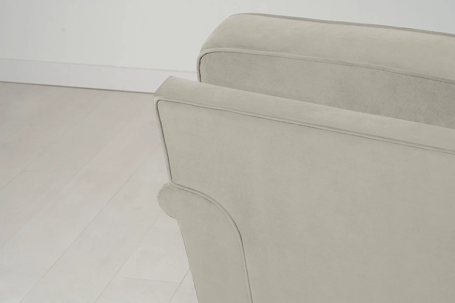 Model 15 3 Seater Sofa with Ottoman, Bone - Image 9