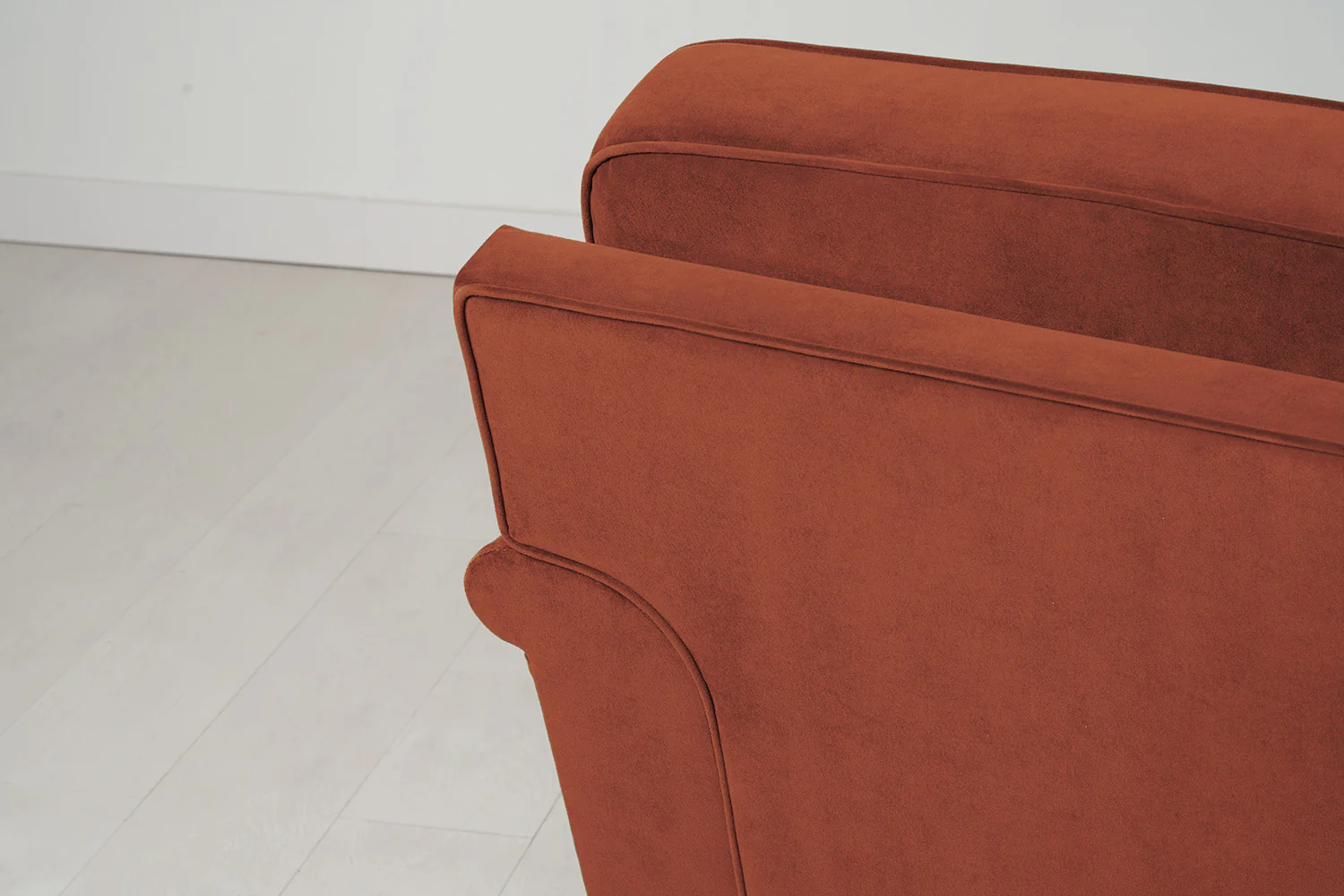 Model 15 3 Seater Sofa with Ottoman, Brick - Image 8