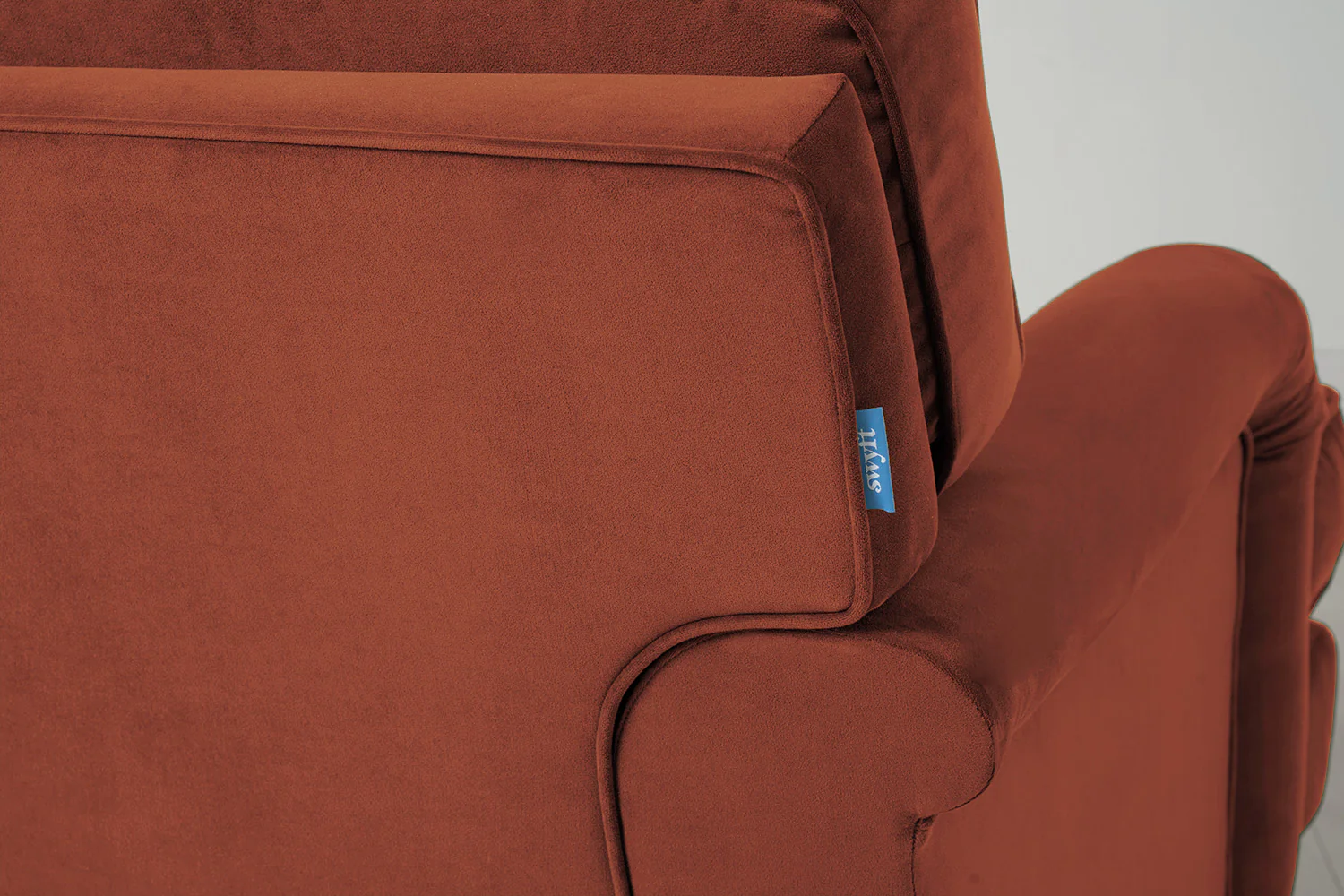Model 15 3 Seater Sofa with Ottoman, Brick - Image 9