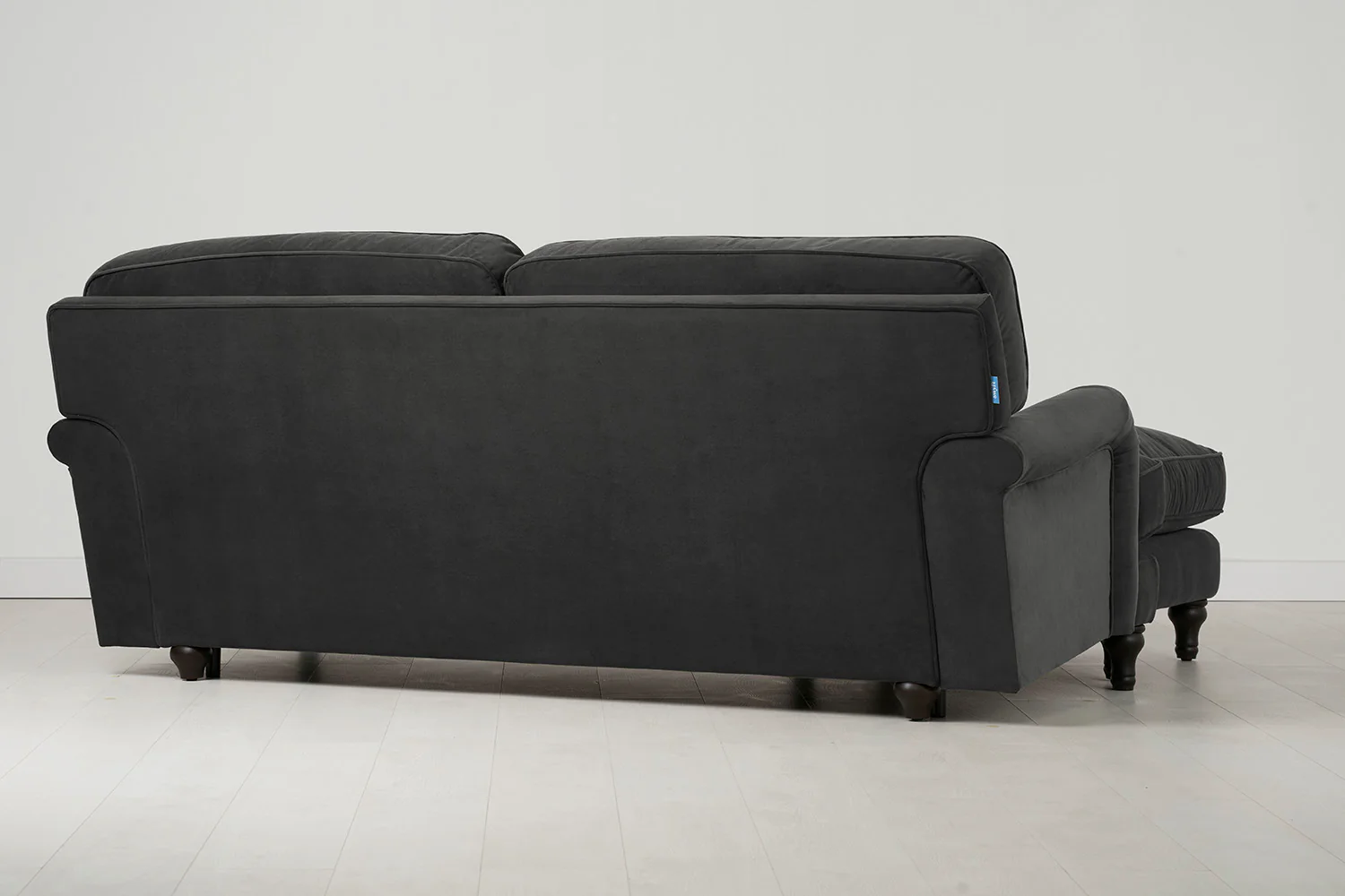 Model 15 3 Seater Sofa with Ottoman, Charcoal - Image 3