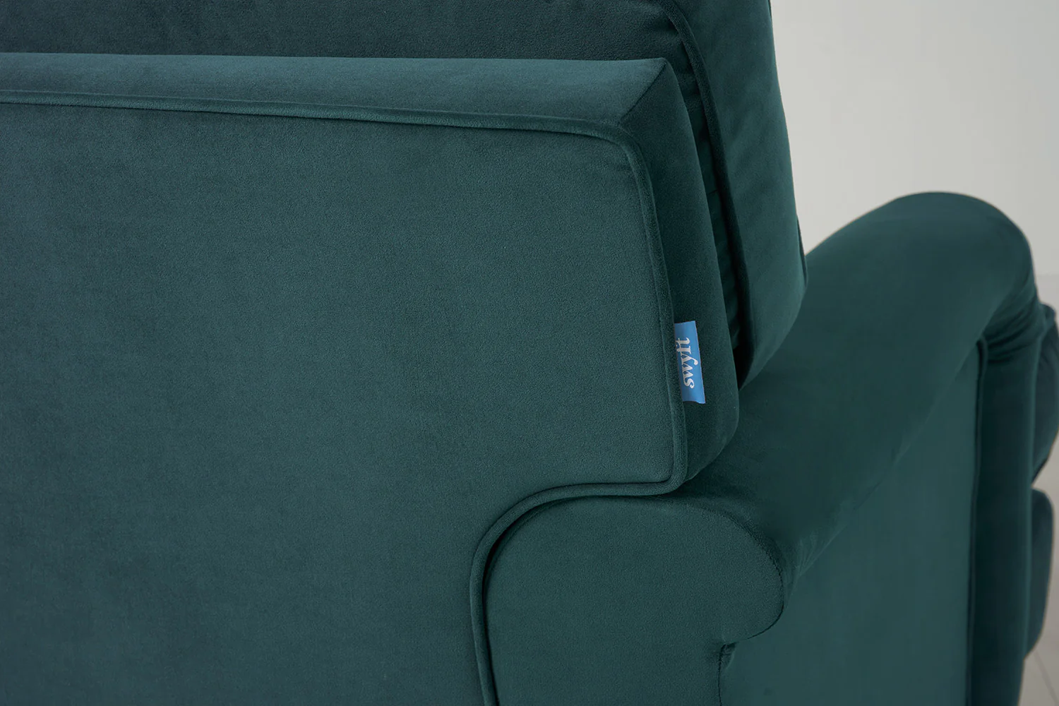 Model 15 3 Seater Sofa with Ottoman, Kingfisher - Image 8