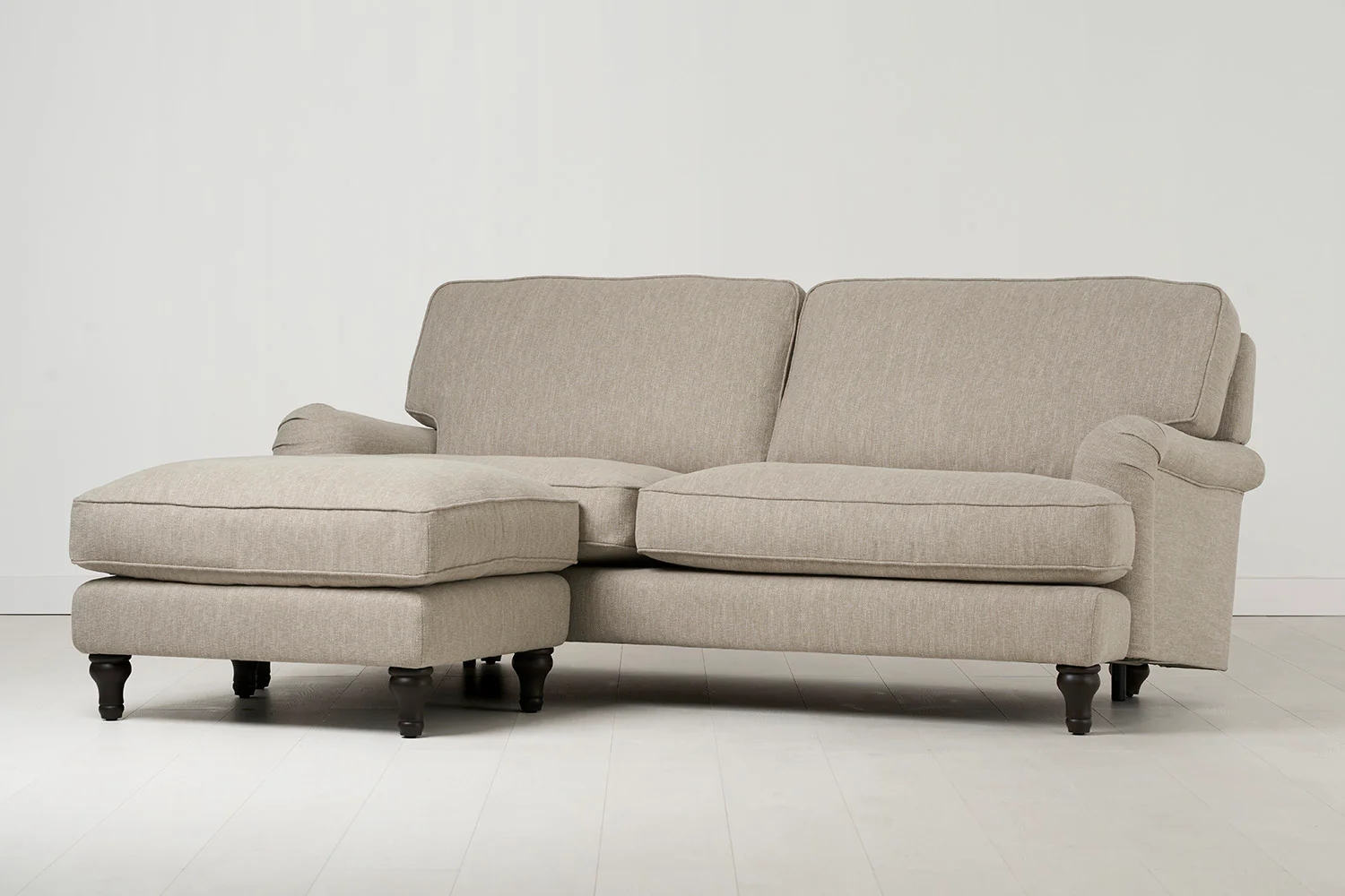 Model 15 3 Seater Sofa with Ottoman, Pumice - Image 2