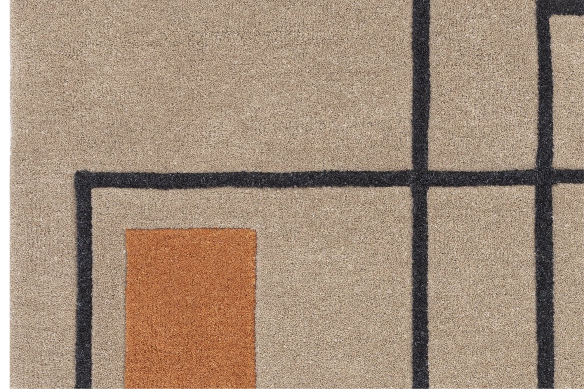 Reef Outline Terracotta Rug, 120x170 - Image 3