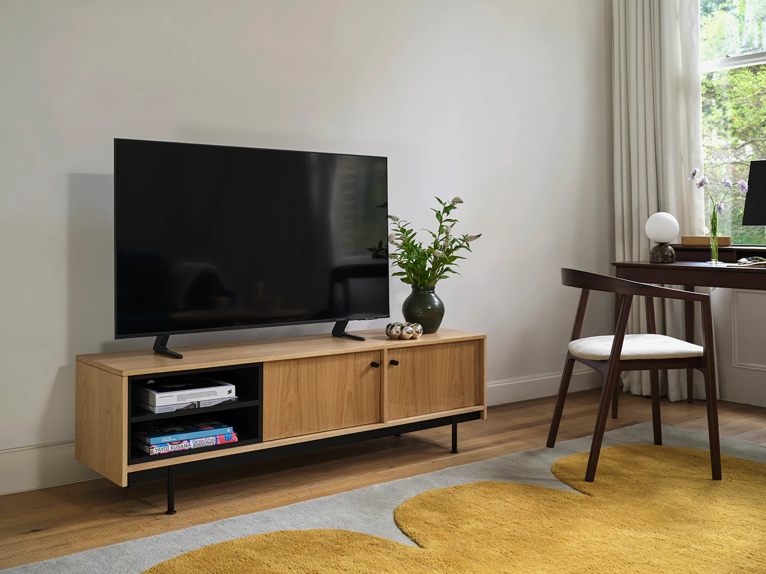 TV Unit 02 For TVs up to 65-inches, Oak - Image 2